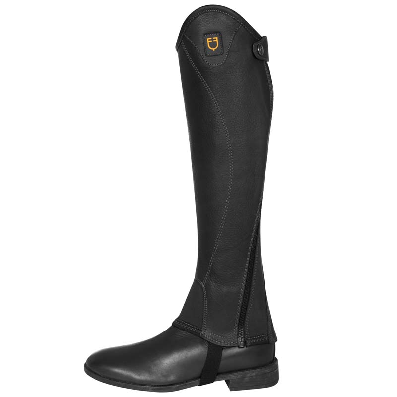 Leather unisex gaiters model Magellano w/side zipper - 2290