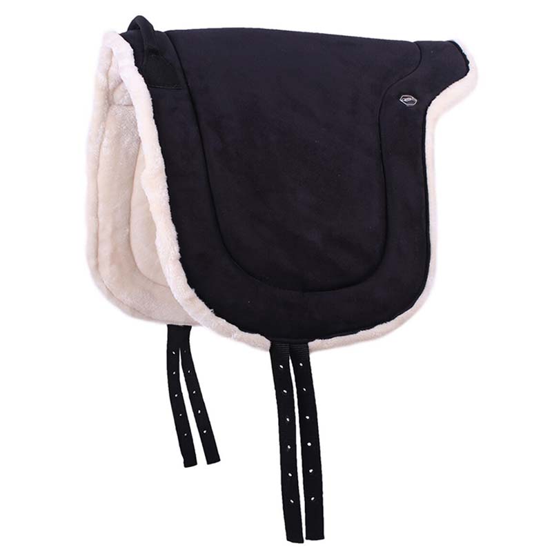 Bareback Pad QHP with handle and Synthetic sheepskin - 5098