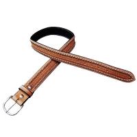 POOL’S WESTERN LEATHER BELT model SPOTS BASKET