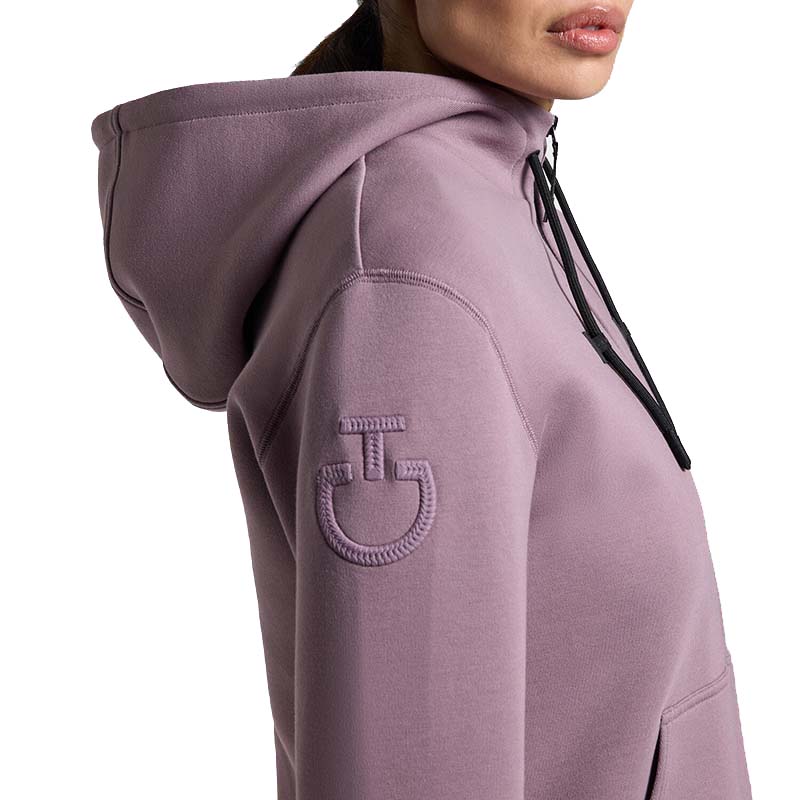Cavalleria Toscana Women’s Cotton Hoodie, pink color - 9651