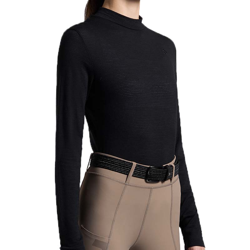 Cavalleria toscana technical wool riding shirt for women