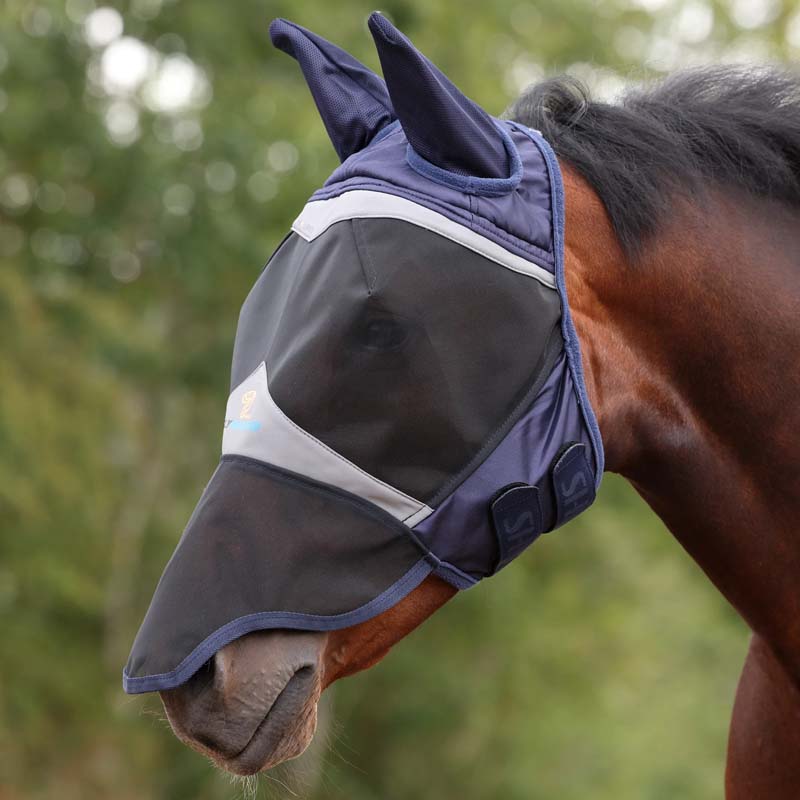 Horse fly mask ergonomic soft mesh - 0590