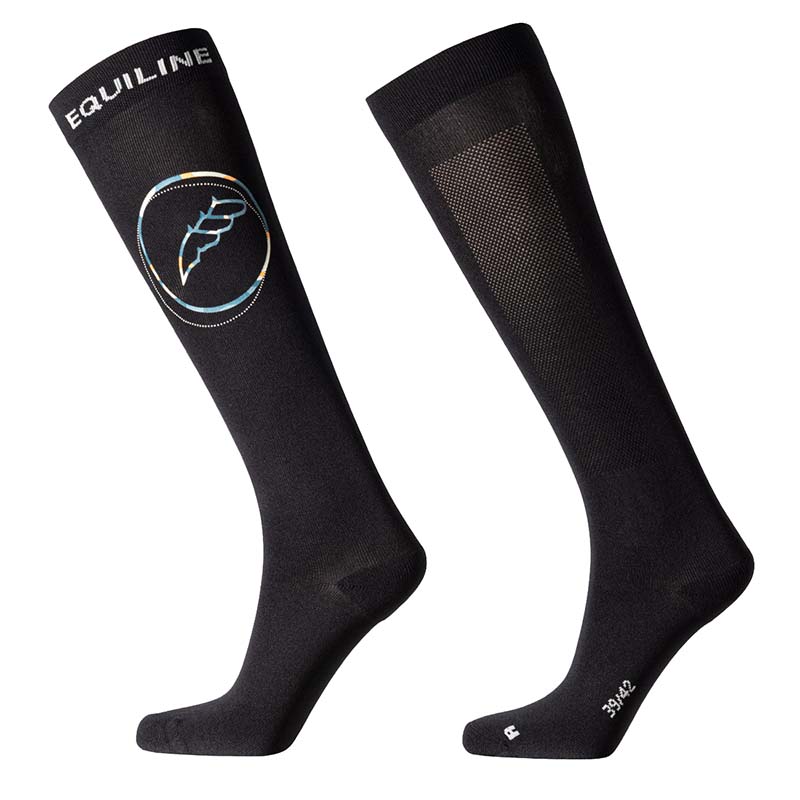 Riding Socks Equiline mod. Esido w/multicolor Logo Print - 9265