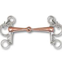 EMPTY PELHAM BIT SHORT RODS COPPER MOUTHPIECE