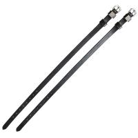 SPUR STRAPS IN LEATHER WITH DECORATIVE CARRE’