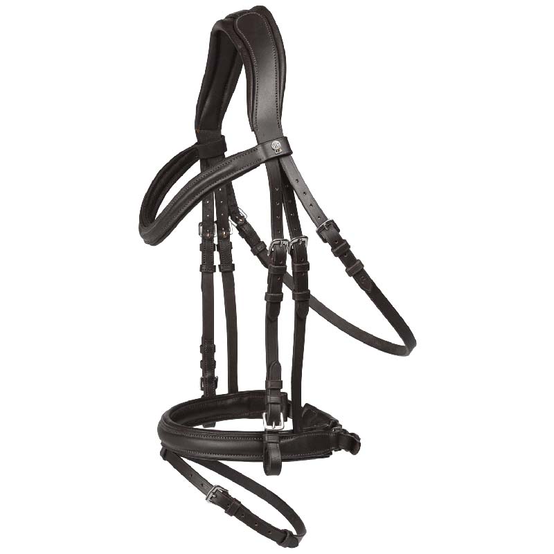 Anatomical Snaffle Bridle Waldhausen X-Line Stockholm with Swedish Noseband - 2336