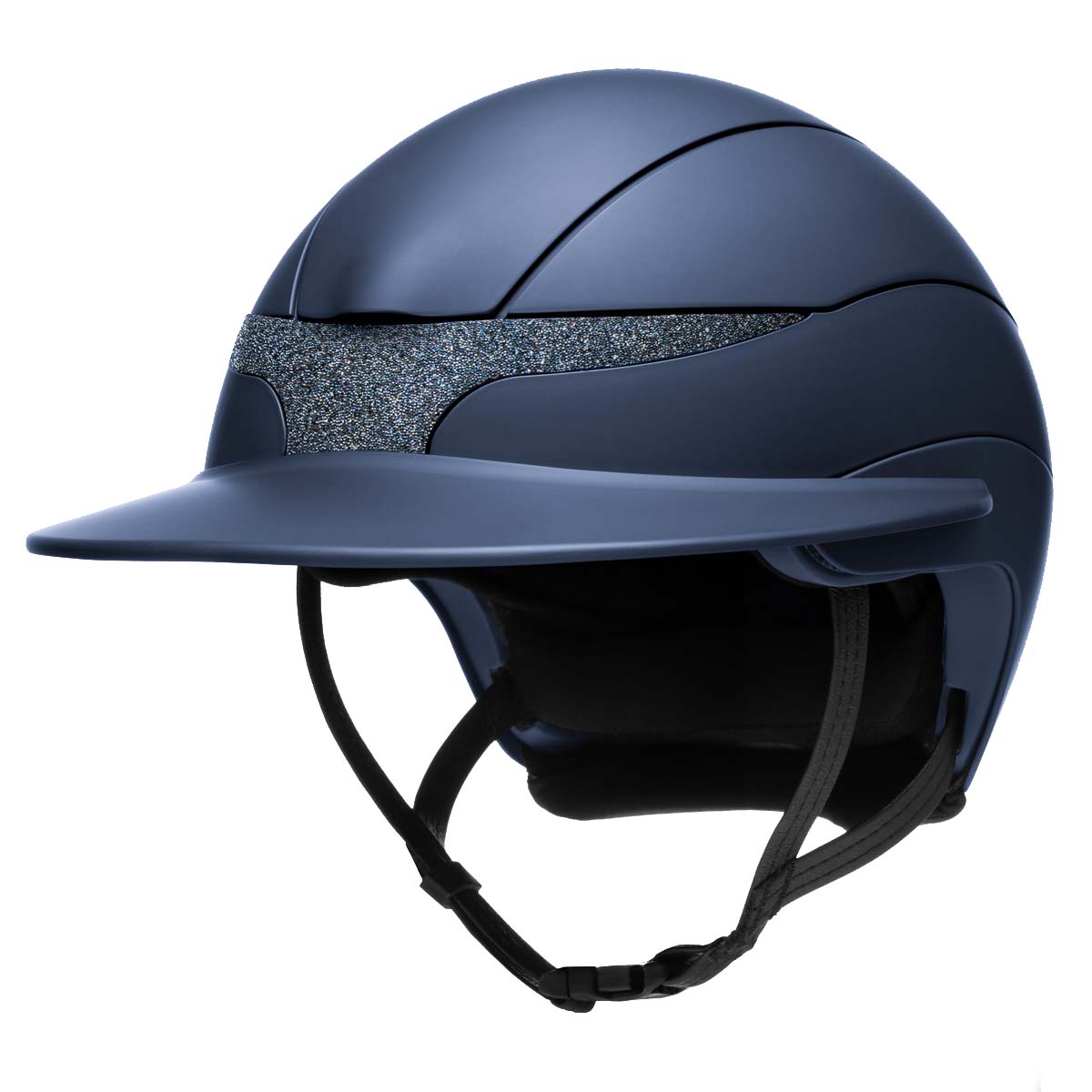 Equiline XANTO Riding Helmet with Swarovski Front - Wide visor - 3286