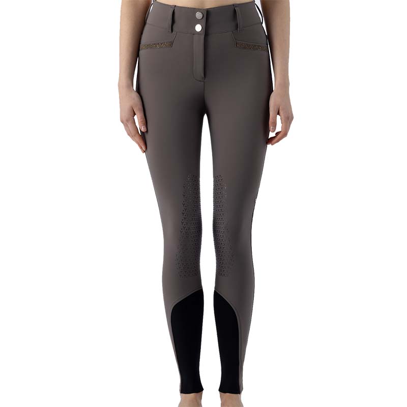 Equiline women's breeches Crystalek w/Knee grip and Glitter details - 3416