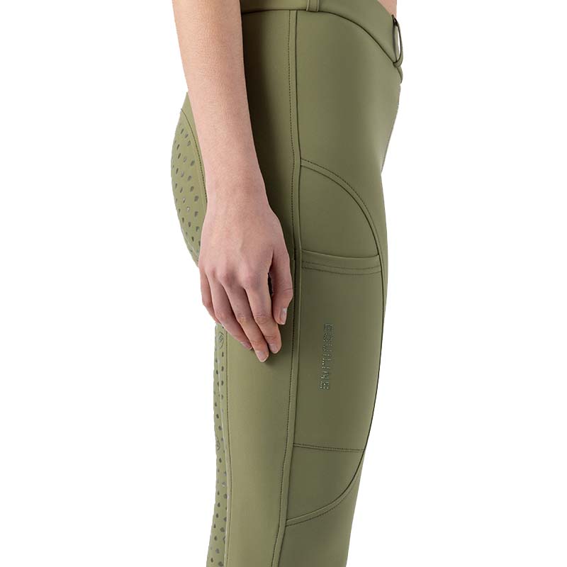Women High-waist Riding Leggings Equiline EDNAF - Full grip - 9248
