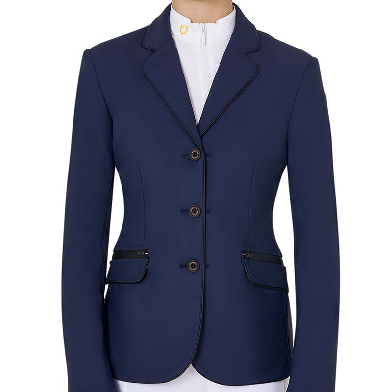 Equestro Show Jacket for Girls in Water-repellent technical fabric - 9806