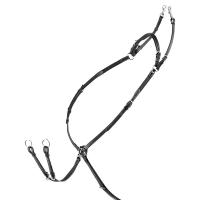 ENGLISH BREASTPLATE EQUILINE LEATHER WITH ELASTIC