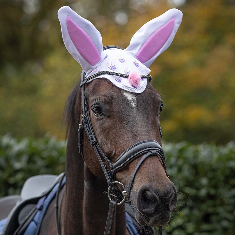 Horse Ear Net with Bunny Pattern - Easter Collection - 9332