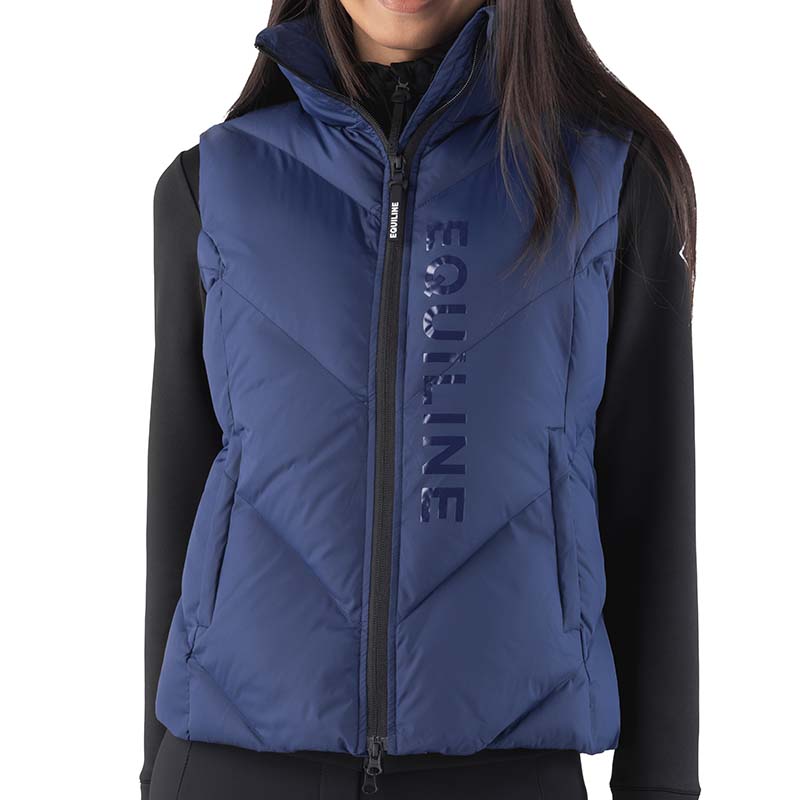 Equiline Women’s padded Winter Vest with High Collar - 9204