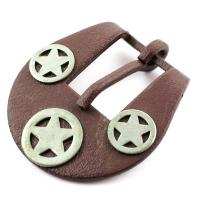 BURNISHED BUCKLE FOR HEADSTALL DECORATION STAR