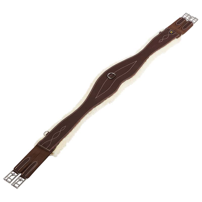 English anatomic saddlegirth with removable sheepskin - 2866