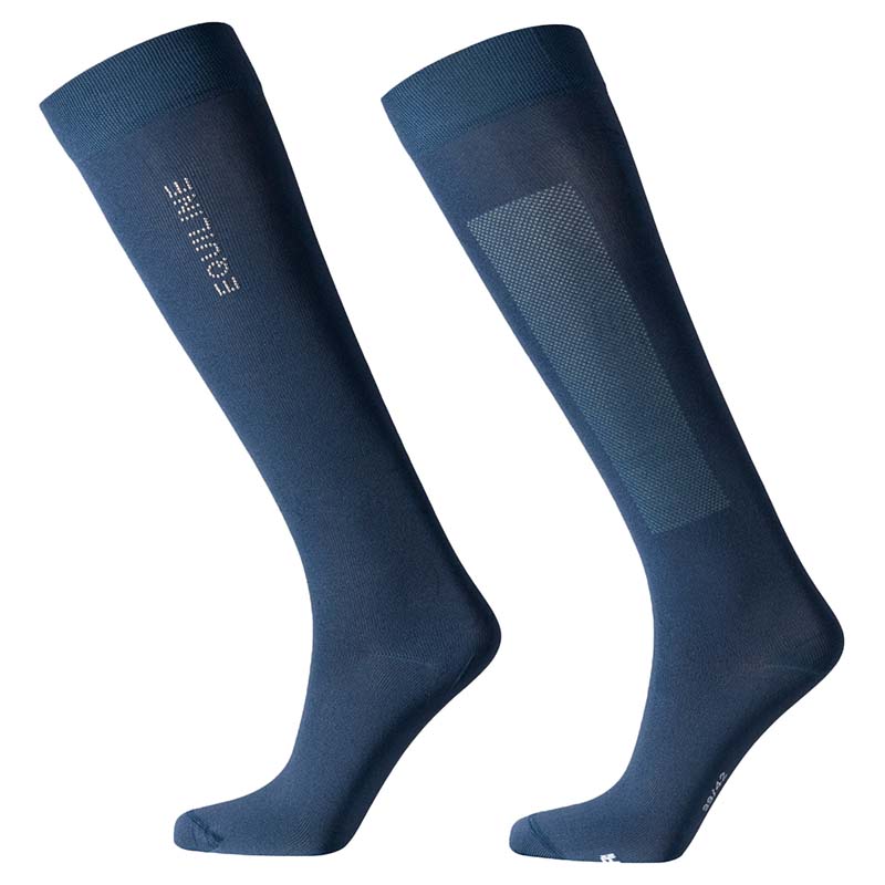 Women Riding Socks Equiline EDDY with microstud logo