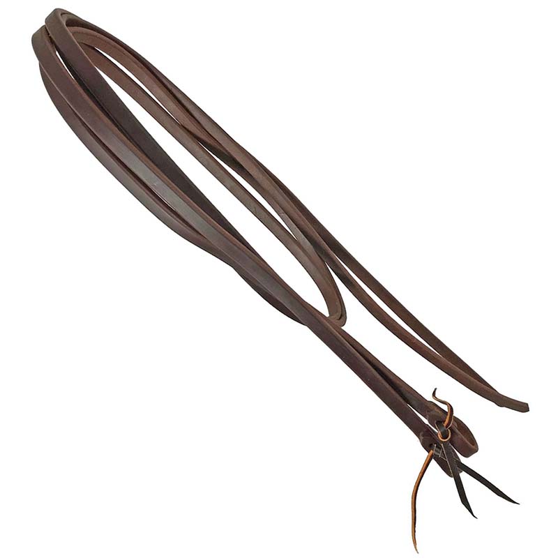 Balanced western reins in oiled leather 1.3 cm 1/2'' pool's