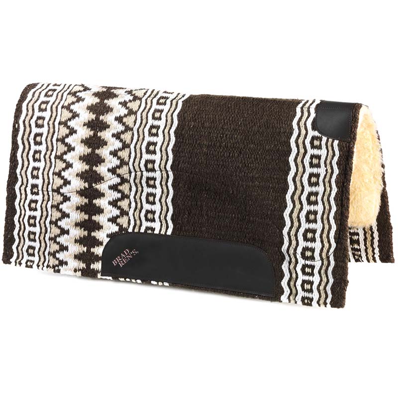 Western saddle pad navajo bred red’s wool - 5049