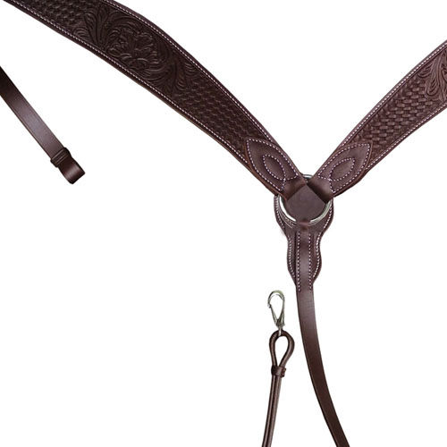 WESTERN BREASTPLATE NATOWA FLOWER TOOLING LEATHER MySelleria