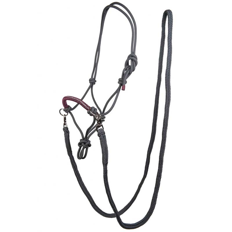 HKM ROPE HALTER WITH REINS STRASS MODEL MySelleria