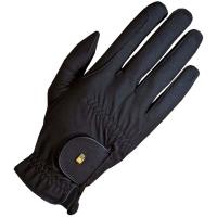 ROECKL RIDING GLOVES, WITH VELCRO CLOSURE AND ELASTIC REINFORCEMENTS