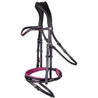 ENGLISH LEATHER BRIDLE X-LINE CRANBERRY