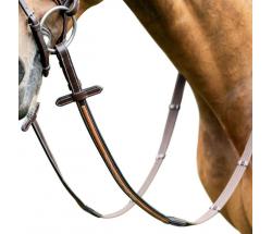 PRESTIGE E89 COTTON REINS WITH 5 STOPPERS AND LEATHER INSERTS - 2382