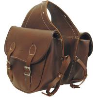 REAR SADDLEBAG RIDING SMOOTH LEATHER OF FIRST QUALITY