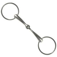 SNAFFLE JOINTED BIT STAINLESS STEEL FULL CURVED MOUTH