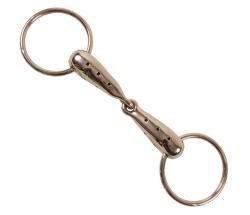 RING SNAFFLE BREATHABLE STAINLESS STEEL - 2485