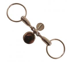 RING SNAFFLE MOUTHPIECE WITH CLOSED SPOONS - 2489