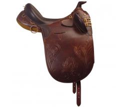 AUSTRALIAN LEATHER SADDLE WITH HORN - 2820