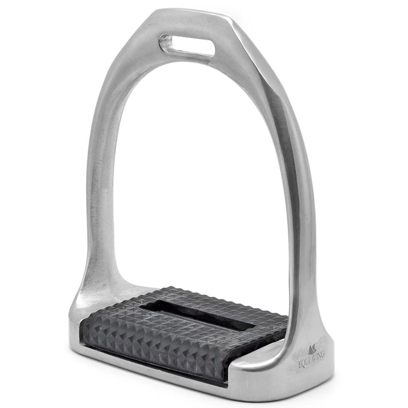 Equiwing aluminum stirrups with deep rubber tread - 3136