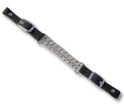 NYLON CURB STRAP WITH DOUBLE CHAIN - 4511