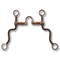 METALAB WESTERN CORRECTIONAL BIT IRON BURNISHED COPPER ROLLER BRIDGE