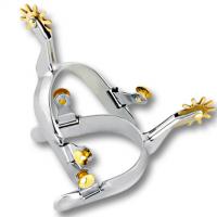 WESTERN STAINLESS STEEL SPURS WITH ROWEL
