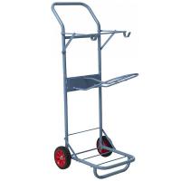 COLOURED SADDLE AND TACK TROLLEY