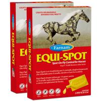 TWO PIECES SET ITEM 0862 FARNAM EQUI-SPOT INSECT REPELLENT SPOT-ON FOR HORSES 6x10ml