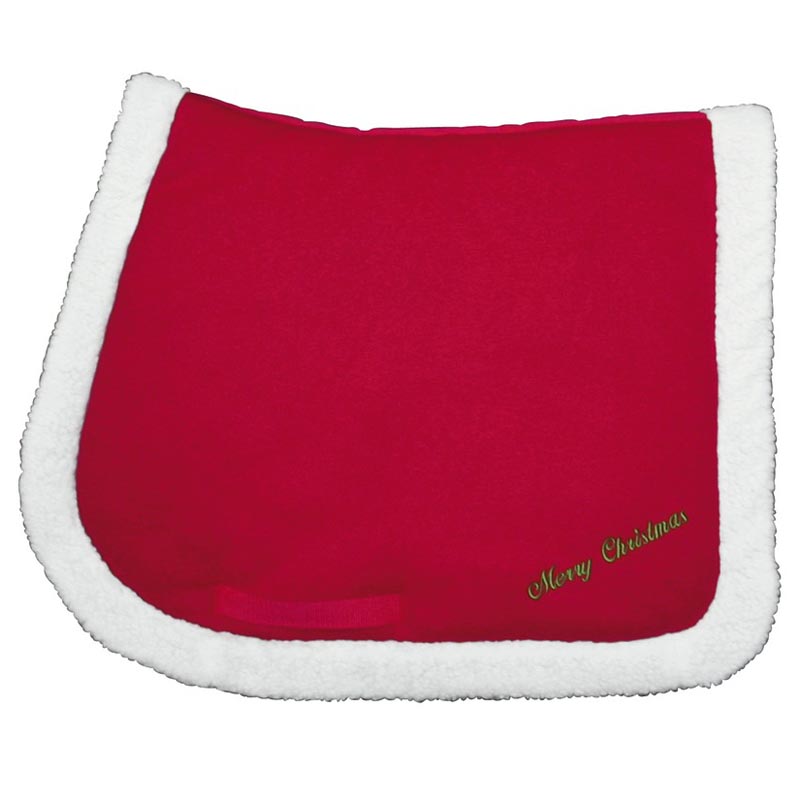 Stuffed saddlecloth for christmas with embroidery merry christmas - 9306