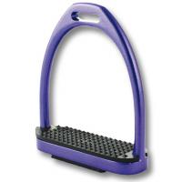 COLORED ALUMINUM STIRRUPS WITH RUBBER PLATFORM