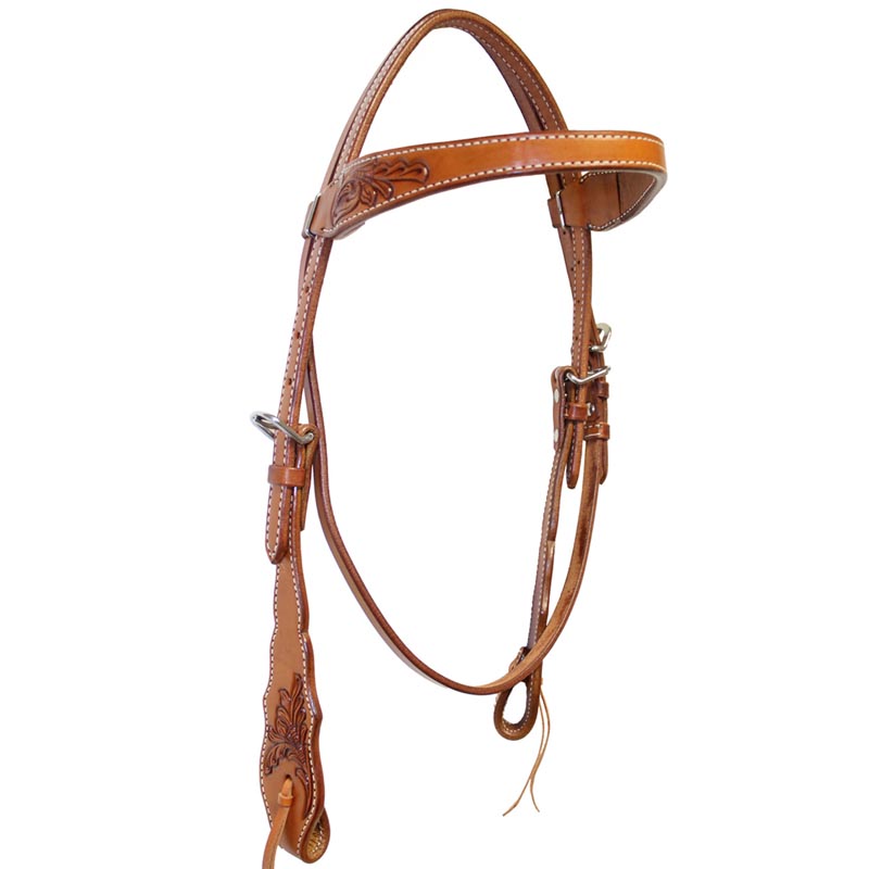 Headstall western leather flower - 5450