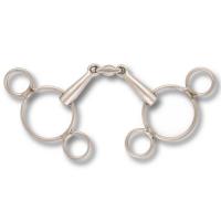 3 RING GAG BIT LORENZINI TITANIUM WITH THREE ELEMENTS