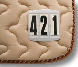 SADDLECLOTH HOLDERS THREE DIGITS WITH VELCRO PLATE FOR STARTING - 6364
