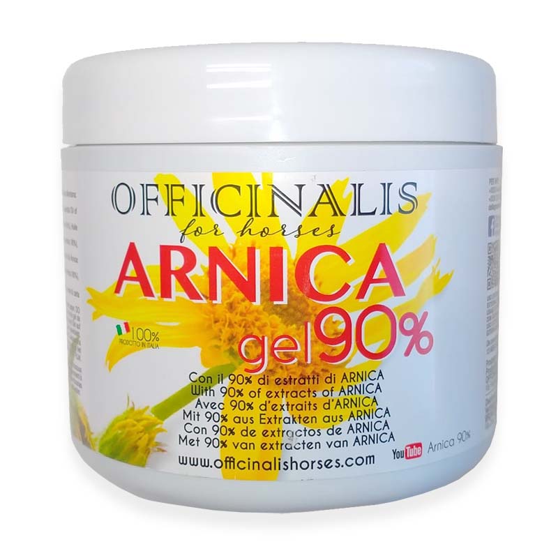 Arnica gel 90% Officinalis per muscoli e tendini dei cavalli 500ml