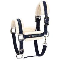 EQUILINE ADJUSTABLE HALTER WITH LAMBSKIN