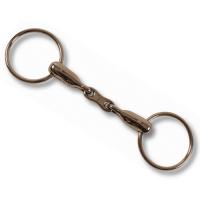 SNAFFLE BIT JOINTED RING WITH CENTRAL CHAIN