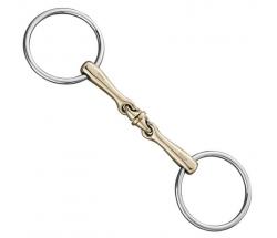 SNAFFLE RING BIT SPRENGER AURIGAN 40609 WITH CENTRAL TOY - 2548