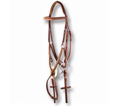 EQUESTRO SPARKLING ENGLISH BRIDLE ITALIAN LEATHER MEXICAN MODEL - 2339