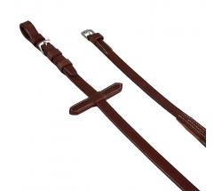 EQUESTRO ENGLISH REINS ITALIAN LEATHER AND RUBBER PASCAL - 2384