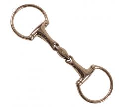 SNAFFLE EGG BUTT BIT STAINLESS STEEL DOUBLE JOINT - 2555